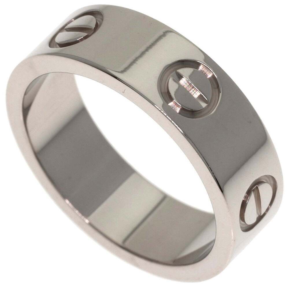 CARTIER 18k Silver Love Ring #49